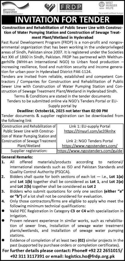 German Corporation Tender Notice